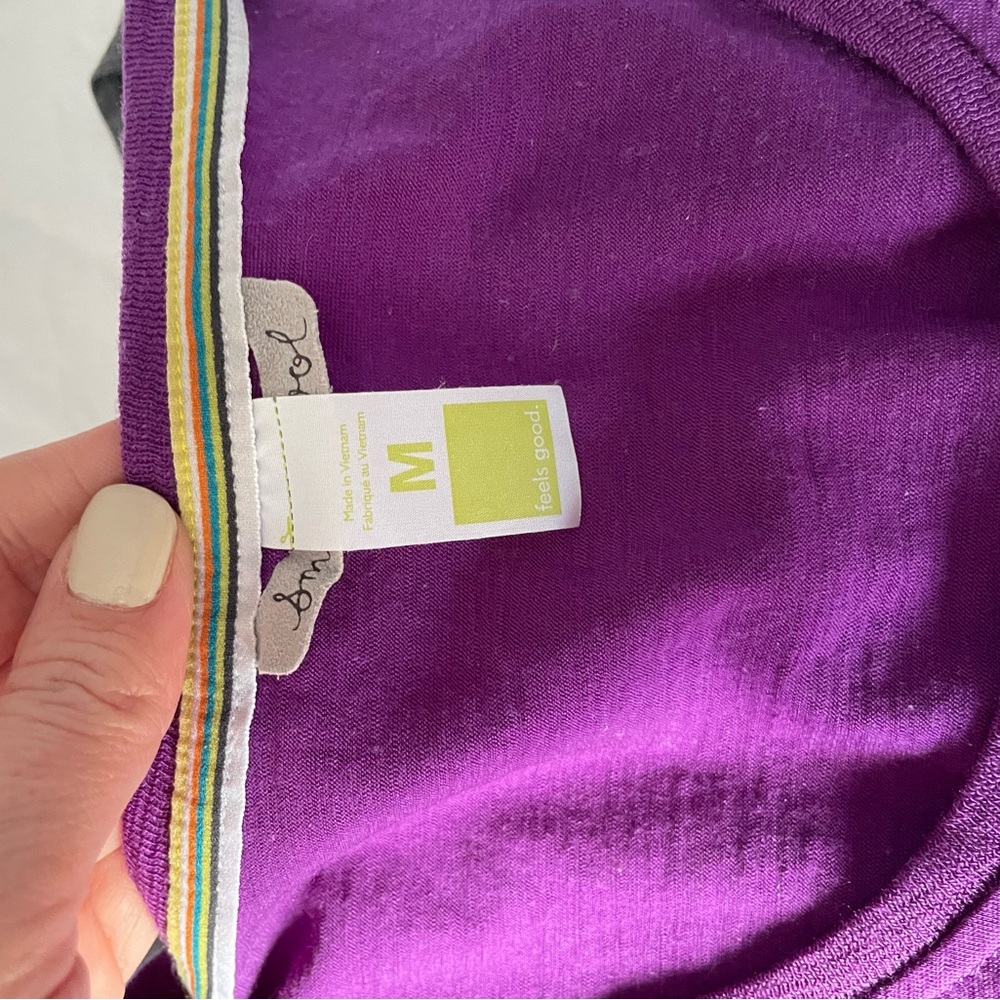 Purple Smartwool 100% wool top - Picture 5 of 6